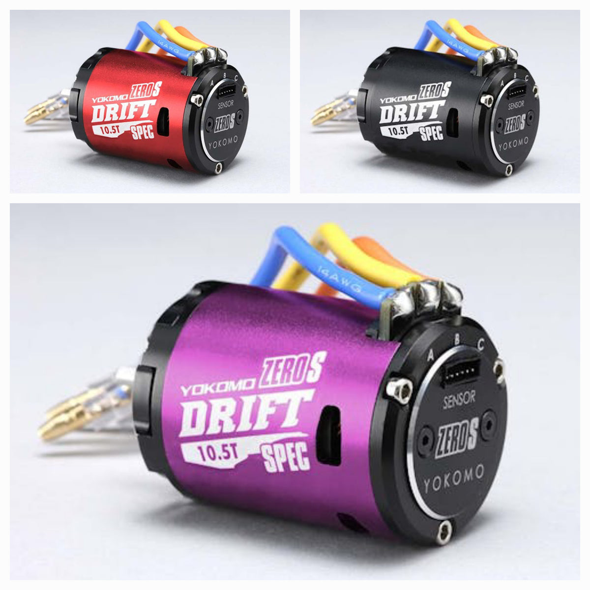 未開封品 ヨコモ ZERO S DRIFT SPEC10.5Tモーター パープル Yokomo ZERO-S DRIFT Blushless motor 10.5T various colours – asbo-rc