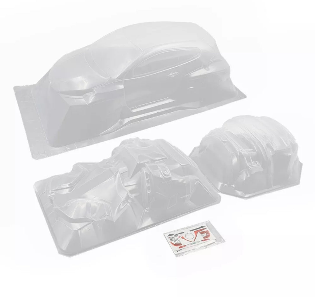Addiction RC 1/10 Toyota GR Yaris Clear Body Set For 1/10 RC Drift