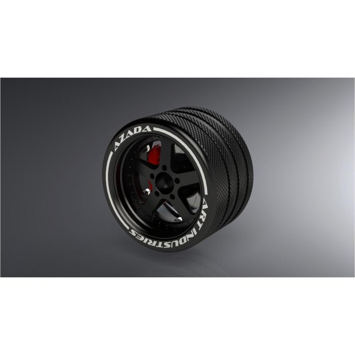 Azada transmitter wheel AZ6116-BK-RD