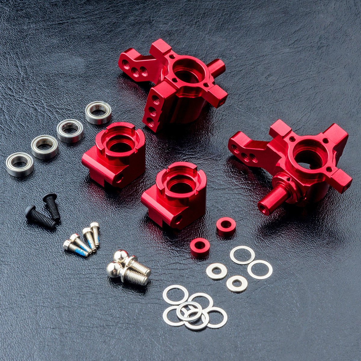 MST / 210620R / MB Aluminium Rear Upright Set / Color: Red