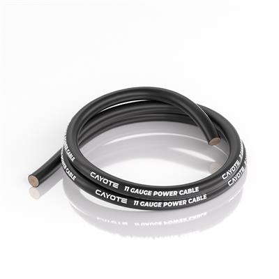 CAYOTE 11AWG Thin-Wall Silicone Wire - 1M Black CYECW05