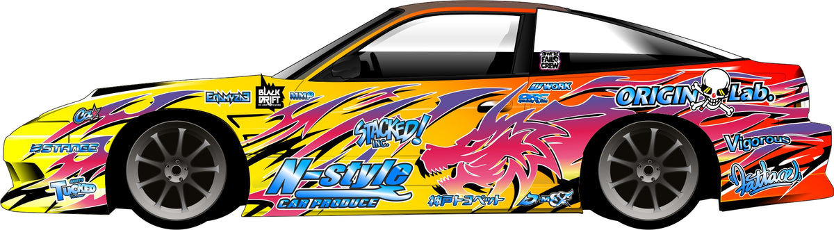 Black Drift Sticker / livery set No.22