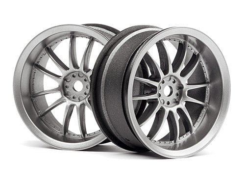 HPI Work XSA 02C Wheel 26mm Light Gunmetal (3mm/2pcs) #120151