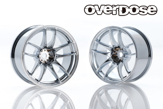 Overdose – CR Kiwami Wheels Offset 7mm – (Chrome) – #OD1084c