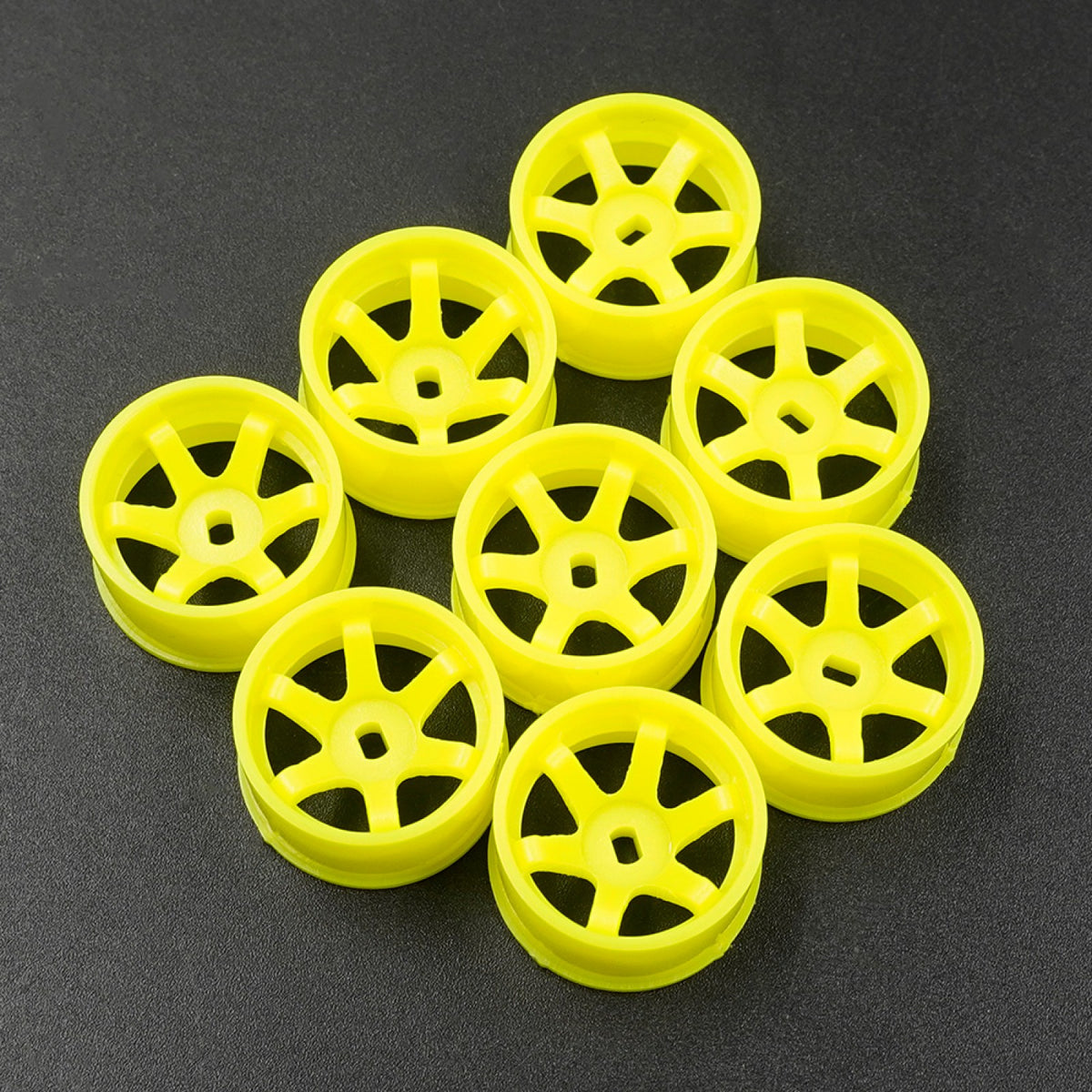 Yeah Racing Plastic Wide Rim Set 11mm (Offset 0 +1 +2 +3) Various Colours For 1/28 AWD Mini-Z WL-0146