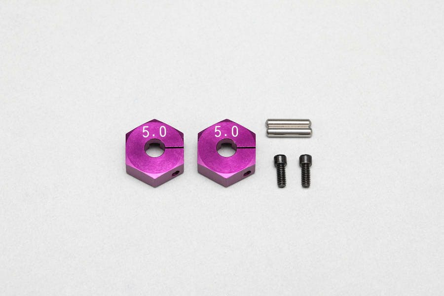 Y2-011CP5A - Yokomo Clamping Wheel Hub Purple various sizes