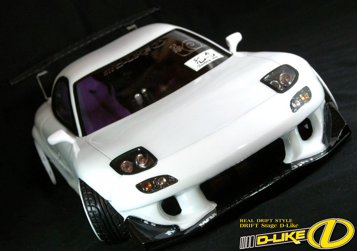 1/10 D-LIKE RX-7ラジコンボディー完成品とおまけ DL107-1 MAZDA RX7 FD3S (AERO) 1/10 BODY SET [D-LIKE] DL107-1 – asbo-rc