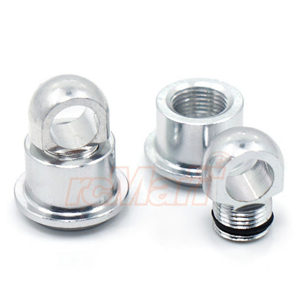 Slidelogy Adjustable Shock Cap Silver For Yokomo Damper