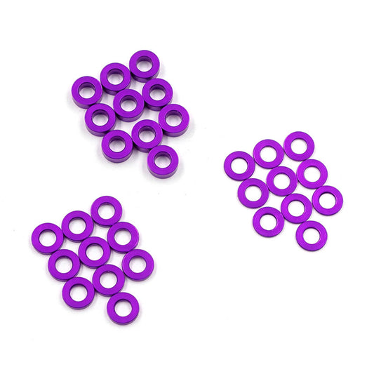 Yeah Racing ALUMINIUM M2.5 X 5MM FLAT WASHER 0.5 / 1 / 2 MM 10PCS EACH MST YOKOMO DRIFT ya-0730