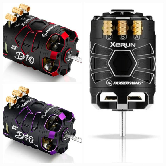 Hobbywing Xerun D10 Brushless Drift Motor 10.5t and 13.5t