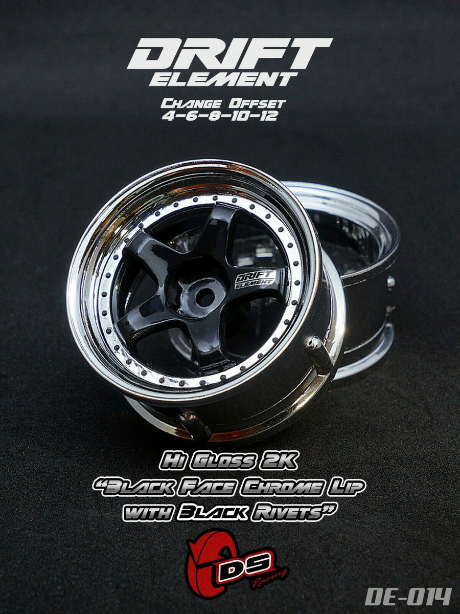 DS Racing 5 spokes (BLACK2K/CHROME Lip/BLACK) DS-DE-014