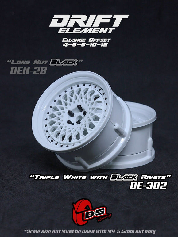 DS Racing Drift Elements Mesh 2pcs, Adjustable Wheel Set - DE-302