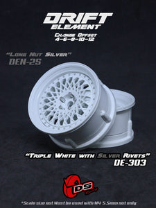 DS Racing Drift Elements Mesh 2pcs, Adjustable Wheel Set - DE-303