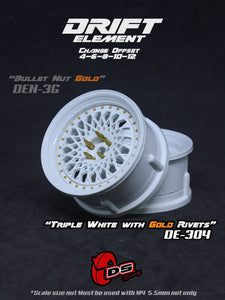 DS Racing Drift Elements Mesh 2pcs, Adjustable Wheel Set - DE-304