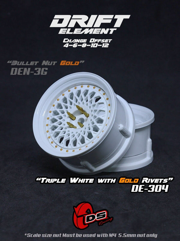 DS Racing Drift Elements Mesh 2pcs, Adjustable Wheel Set - DE-304