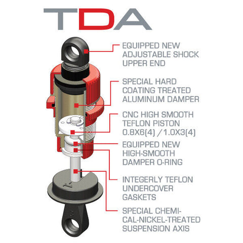 MST TDA Damper Set Black or Red 820150