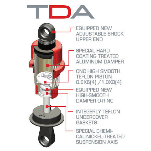 MST TDA Damper Set Black or Red 820150