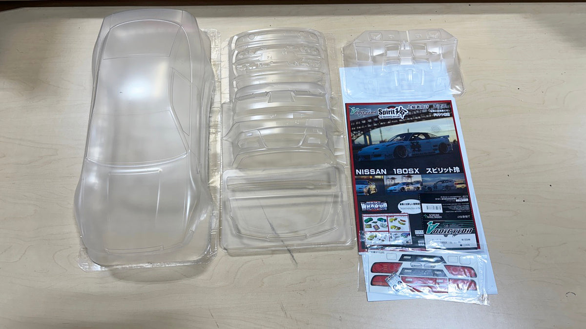 Nissan 180SX Silvia SPIRIT REI スピリット玲 Widebody Body Set (197mm / 200mm) 1/10 BODY [Addiction] AD-HB15