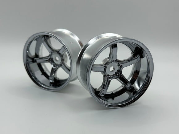 LW-0708C WORK EMOTION super high traction T5R 2P WHEEL DEEP CONCAVE off8 or 6mm Chrome