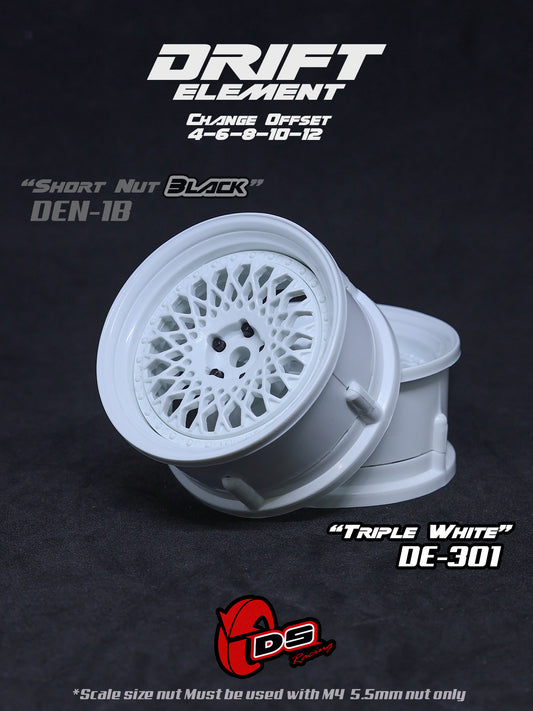 DS Racing Drift Elements Mesh 2pcs, Adjustable Wheel Set - DE-301