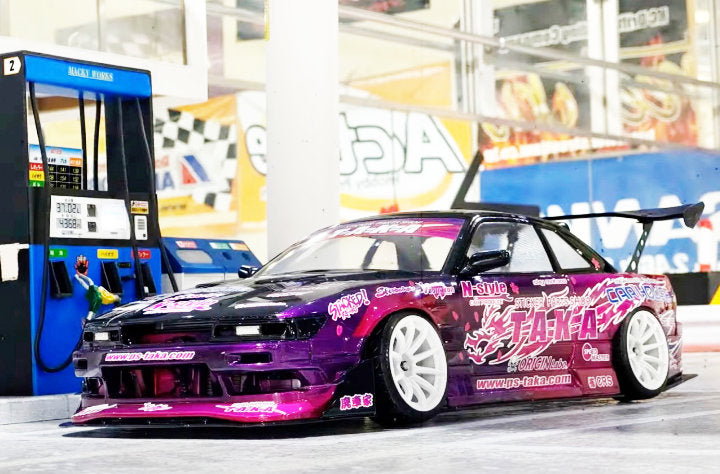 Nissan S13 Silvia ORIGIN LAB FUJIO 2023 (w/ TAKA LIVERY) [Addiction RC] AD-HB16-FUJIO