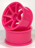 Topline rc drift wheels pink 30mm offset