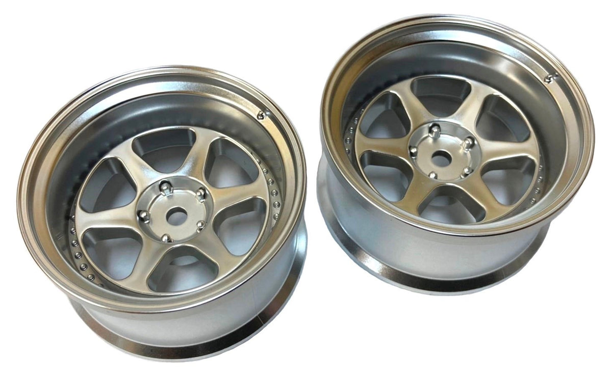 LAB – WORK MEISTER L1 RIM OFFSET 6 or 8MM 2 PIECES – (MATTE CHROME) – #LW-0508MC