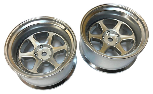 LAB – WORK MEISTER L1 RIM OFFSET 6 or 8MM 2 PIECES – (MATTE CHROME) – #LW-0508MC