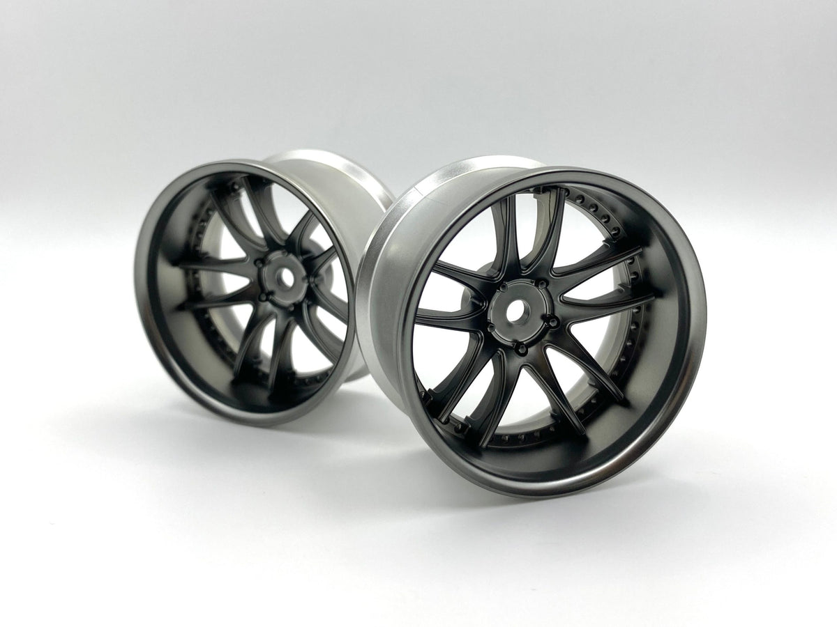LAB – WORK EMOTION CR3P RIMS OFFSET 8MM – or 6 (MATTE BLACK/CHROME) – #LW-0608MBC