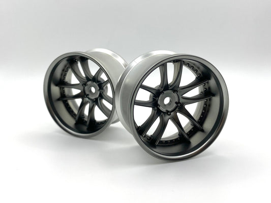 LAB – WORK EMOTION CR3P RIMS OFFSET 8MM – or 6 (MATTE BLACK/CHROME) – #LW-0608MBC