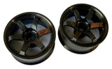 VOLK RACING TE 37 TE-37 TE37SL 6mm 8mm BLACK HIGH TRACTION 1/10 DRIFT RIMS [LAB] LWH-0306BK LWH-0308BK