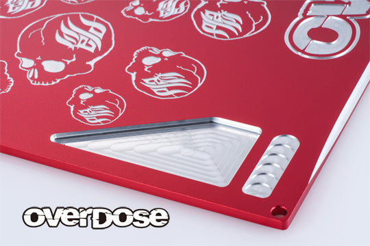 Overdose Aluminum Setting Board Ver.2 (WELD FLARE) Red