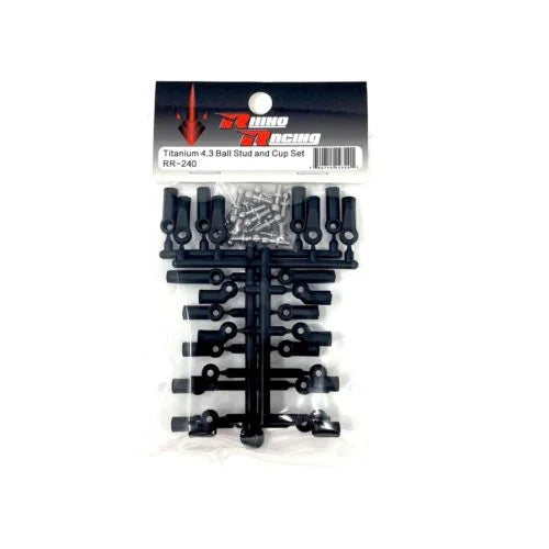 Rhino Racing Titanium 4.3 Ball Stud and Cup Set RR-240