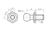 Reve D SPM Titanium Rod End Ball S (2) RT-006SA
