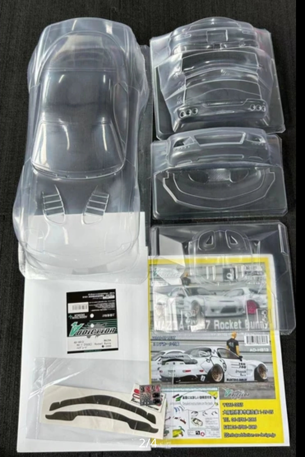 1/10 Rocket Bunny FD3S RX-7 Mazda Body w/ 3D DECALS (200mm