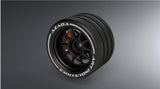 Azada 10 Spoke Steering Wheel - Black w/Orange Caliper AZ6117 BK OG