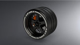 Azada Narrow 5 Spoke Steering Wheel - Black w/Orange Caliper AZ6116 BK OG