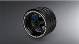 Azada Narrow 5 Spoke Steering Wheel - Black w/Blue Caliper AZ6116 BK BU