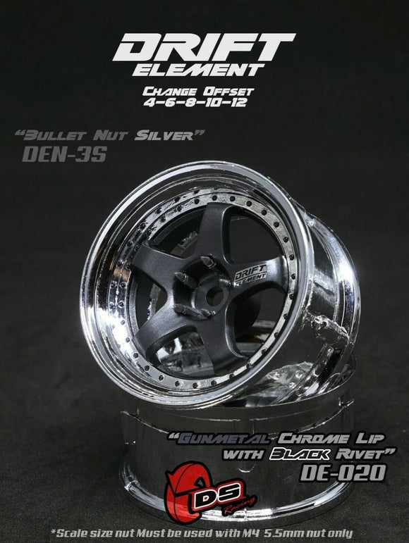 DS Racing Drift Elements Wheel Set 2pcs - DE-020