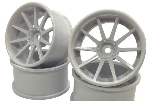Topline rc drift wheels white various offsets