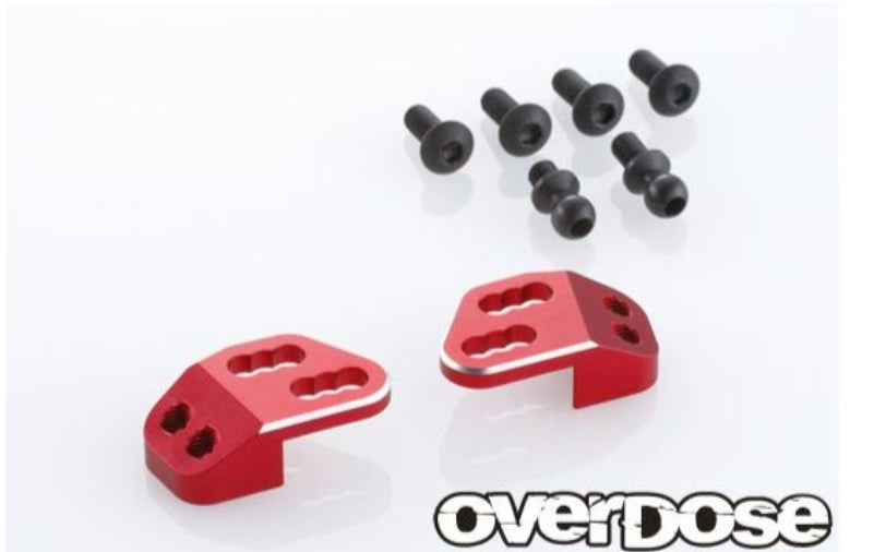 Overdose TC Aluminium Rear Upper Arm Bracket various colours OD284-