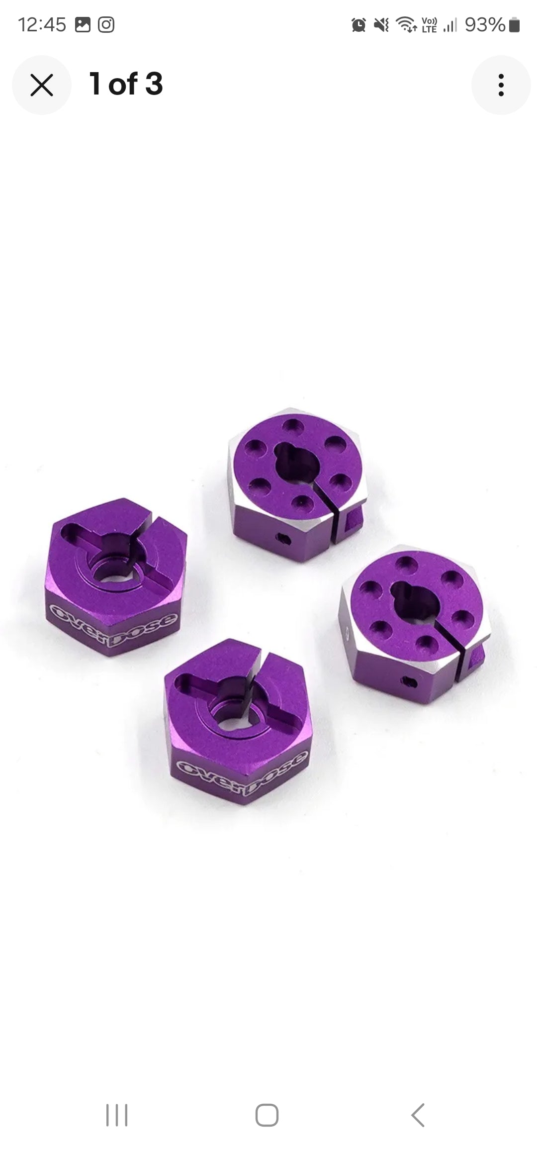 Overdose wheel hex various colours OD287-
