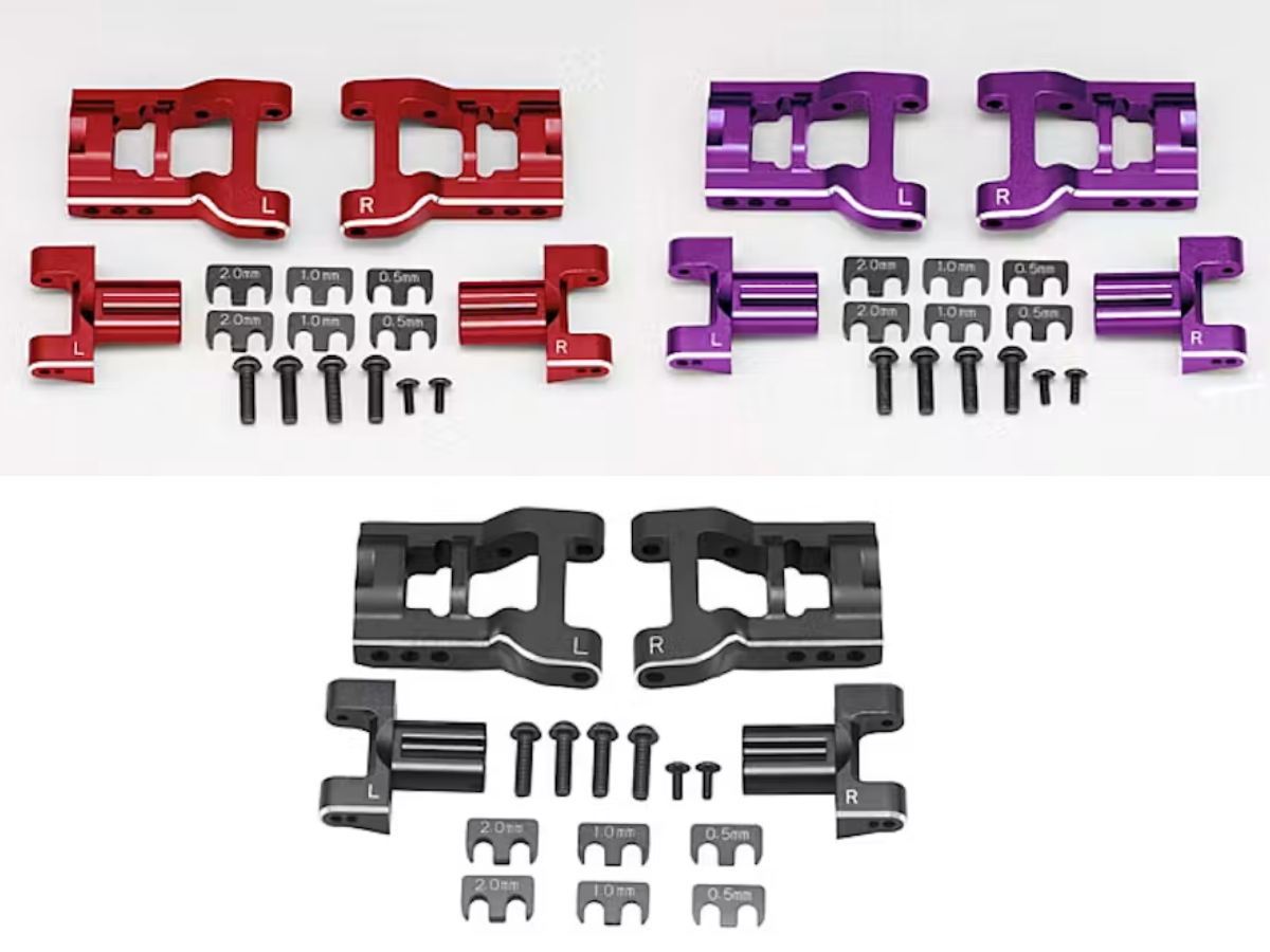 Yokomo YD-2 Aluminium Adjustable Rear Short "H" Arm Kit Various Colours