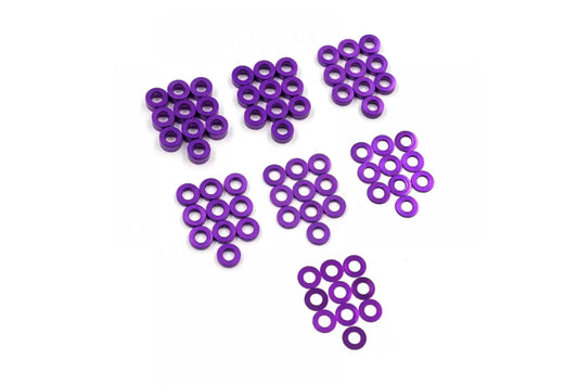 Yeah Racing m3 flat washer kit purple, Rc Drift YA-0390PP
