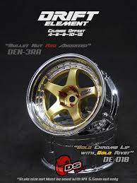 DS racing drift element 5 spoke (2pcs) gold