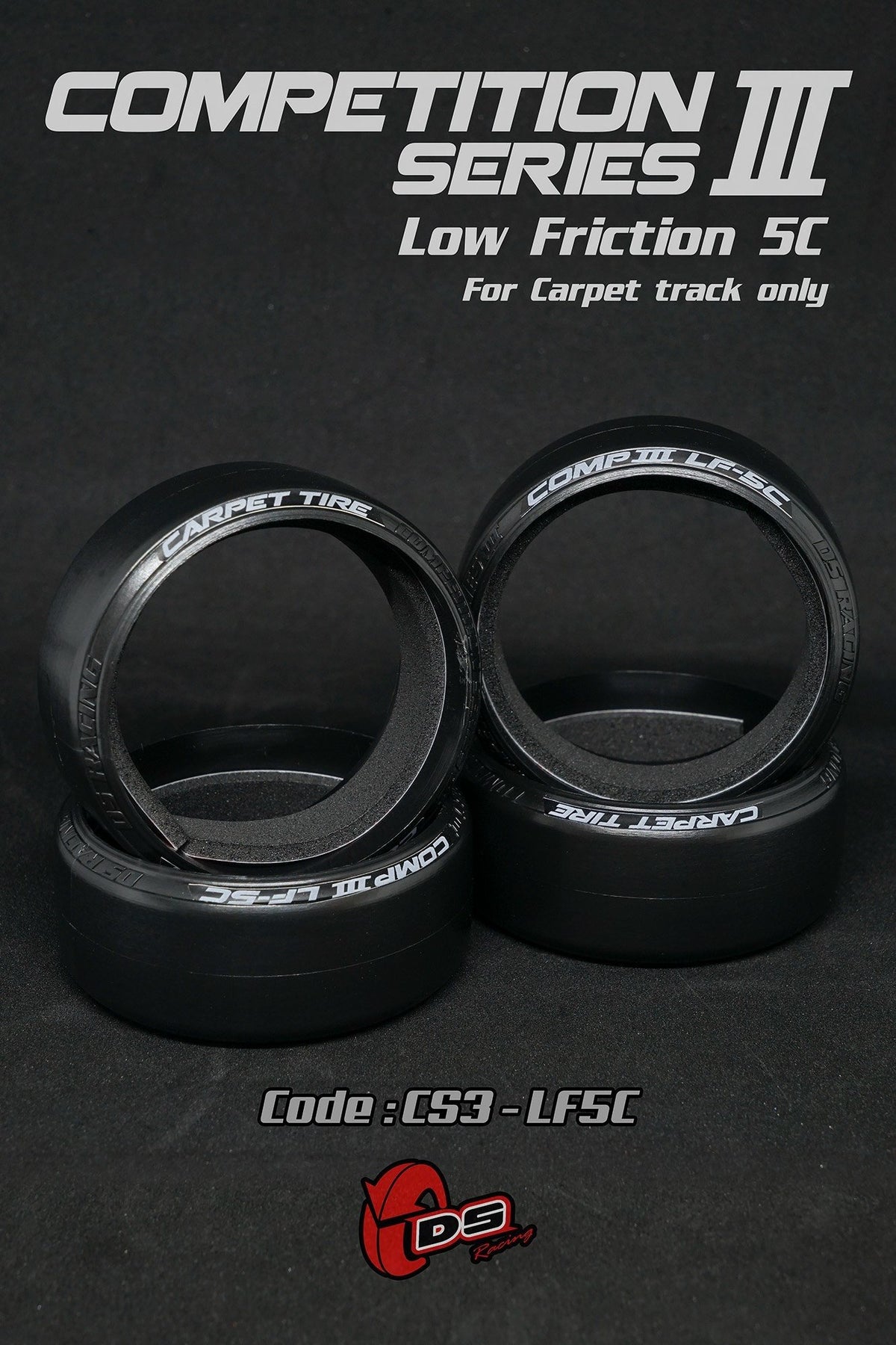 DS Racing / CS3-LF5C / Drift Tire Competition Series III LF-5C (4pcs)