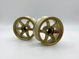 TE37 Sports WHEEL HIGH TRACTION TYPE GOLD METAL 8mm  [LAB] LWH-0306G