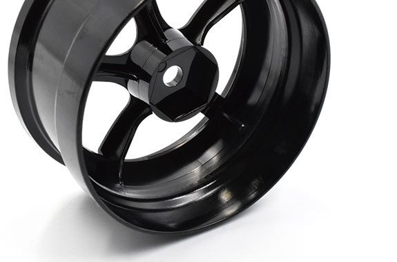 BLACK DP5 Drift Rims 6 or 8mm OFFSET (HIGH TRACTION) [Reve D] RW-DP5K8