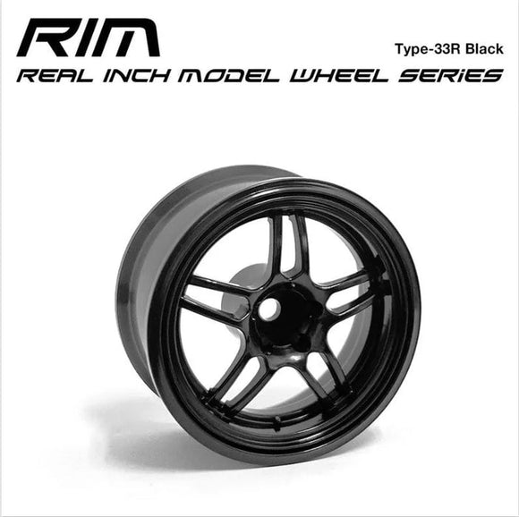 Eto works Real Inch Model Wheels Type-33R 26mm PSilver +7 or 5mm  2pcs RIM-33R