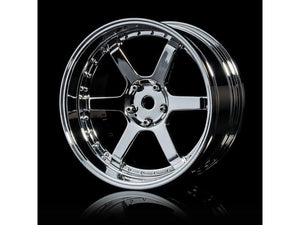 MST / 832107S / 106 Wheel Set - Adjustable Offset (4pcs) / Color: Silver (Chrome) - Silver (Chrome)